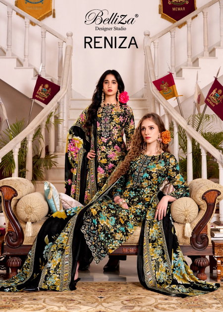 Reniza By Belliza Viscose Rayon Ladies Dress Material Wholesale Market In Surat
